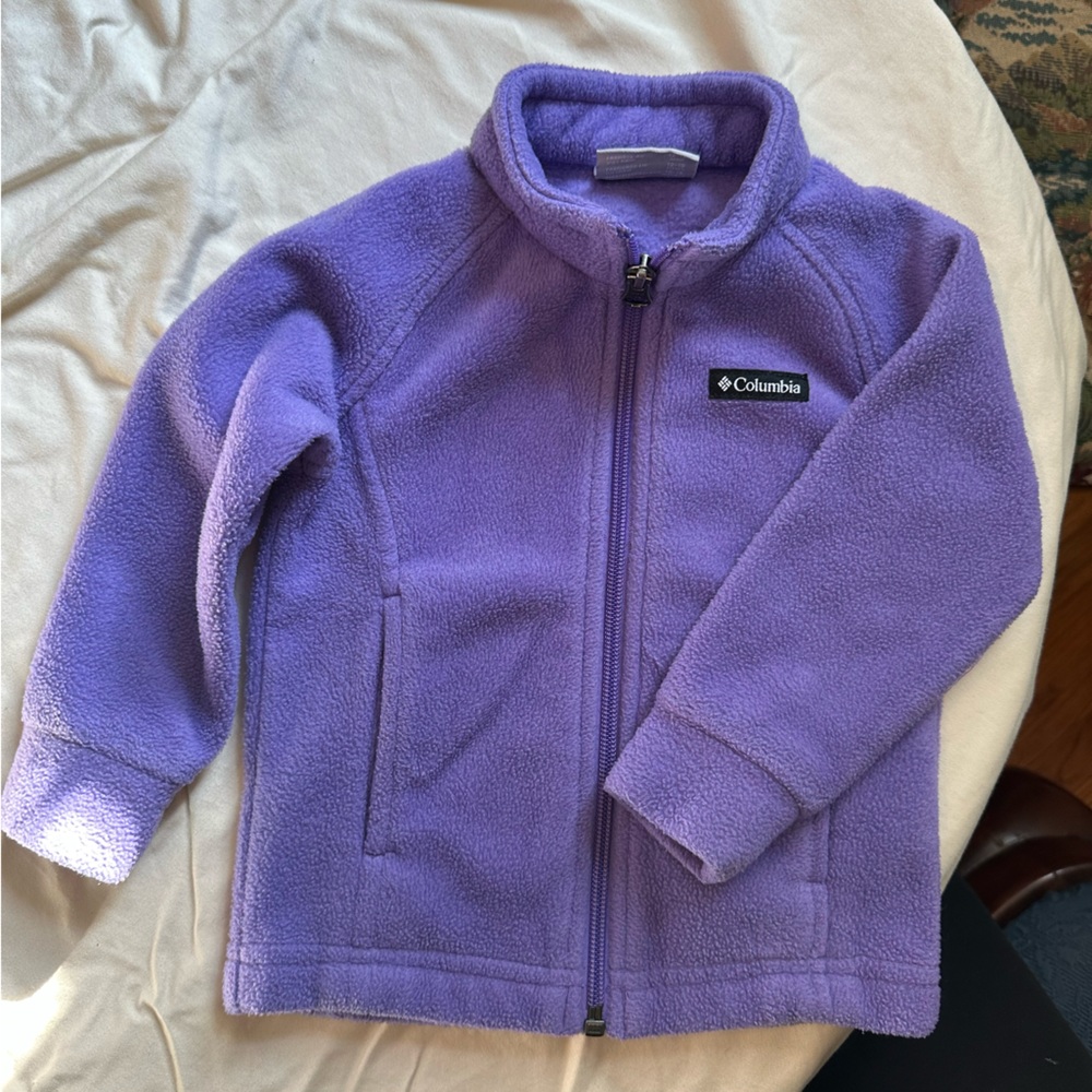 Columbia purple fleece jacket